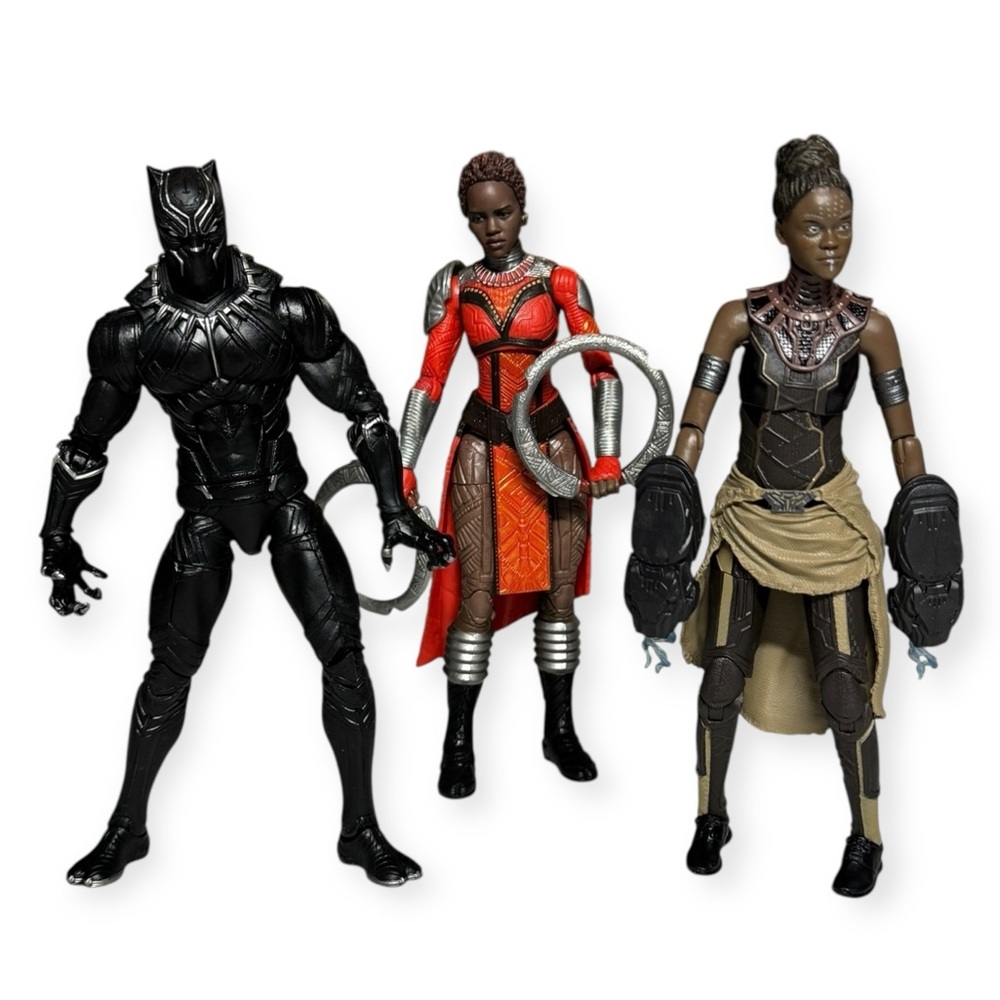 Marvel Legends Black Panther Action Figure Trio